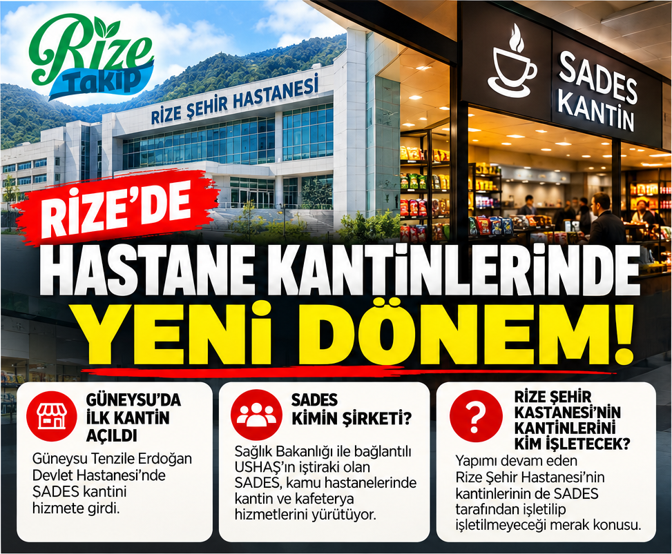 RİZE'DE HASTANE KANTİNLERİNDE YENİ DÖNEM!